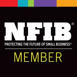 NFIB member badge. Protecting the future of small business