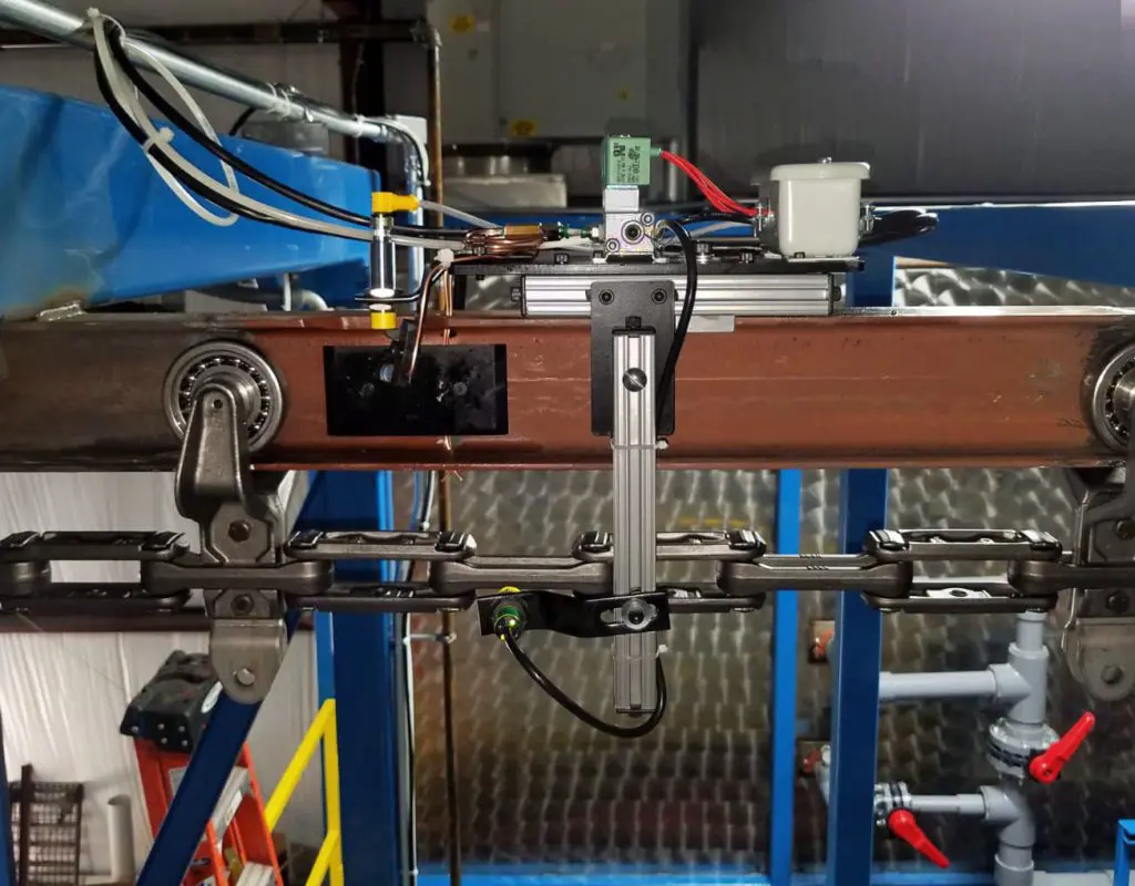 Clean I-Beam Lubricator Rail